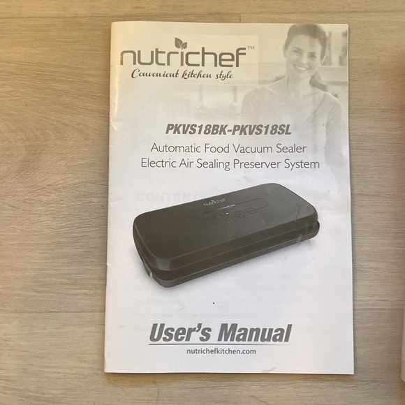 Nutrichef Food Vacuum Sealer PKVS18SL - Picture 3 of 7